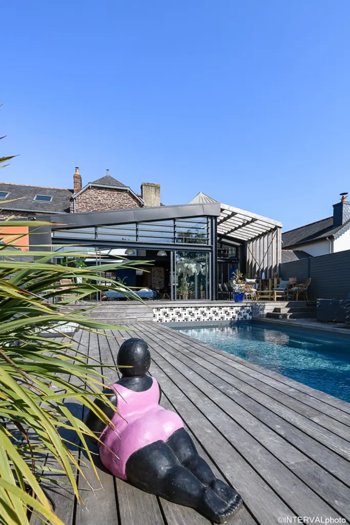Extension et surélévation d'une maison en pierre à Rennes, vue 3