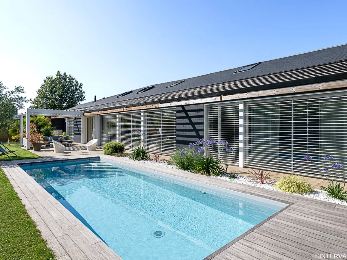 Maison neuve en ossature bois à Melesse, vue 1