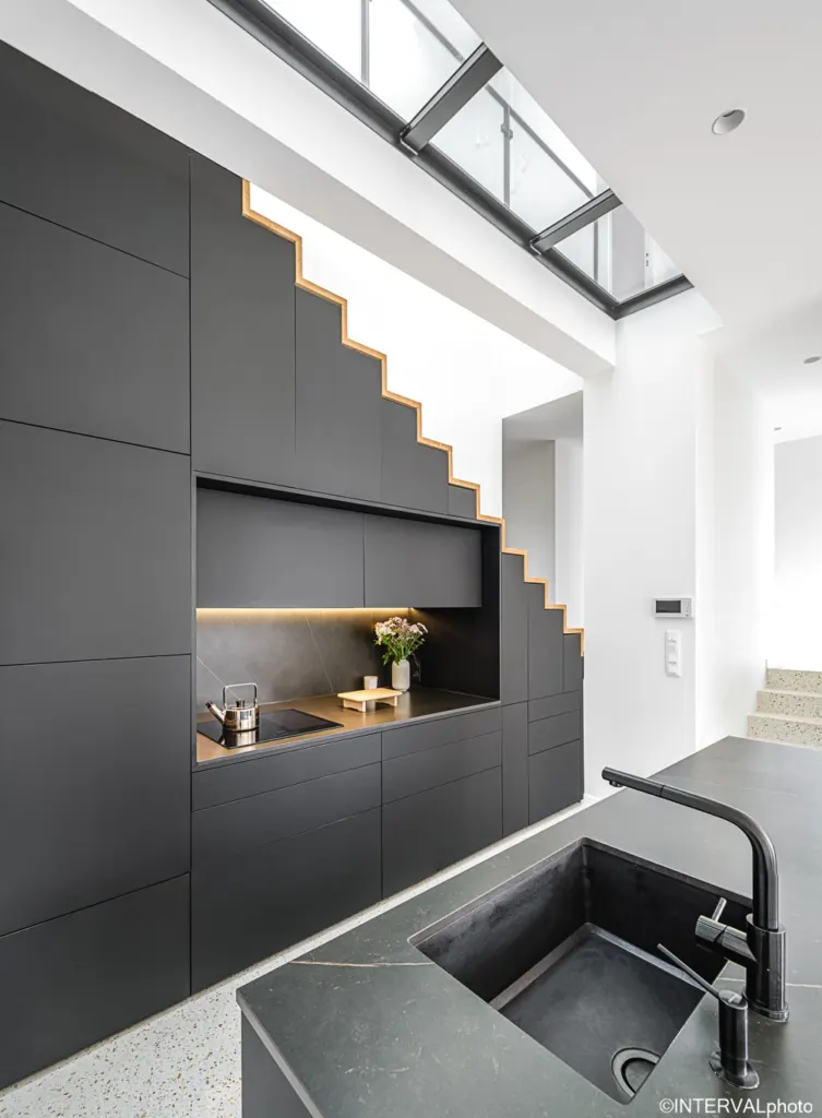 Maison neuve bois et enduit à Rennes, vue 5